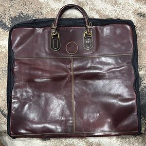 MULHOLLAND Brothers Genuine Bullhide Garment Bag Handmade in America